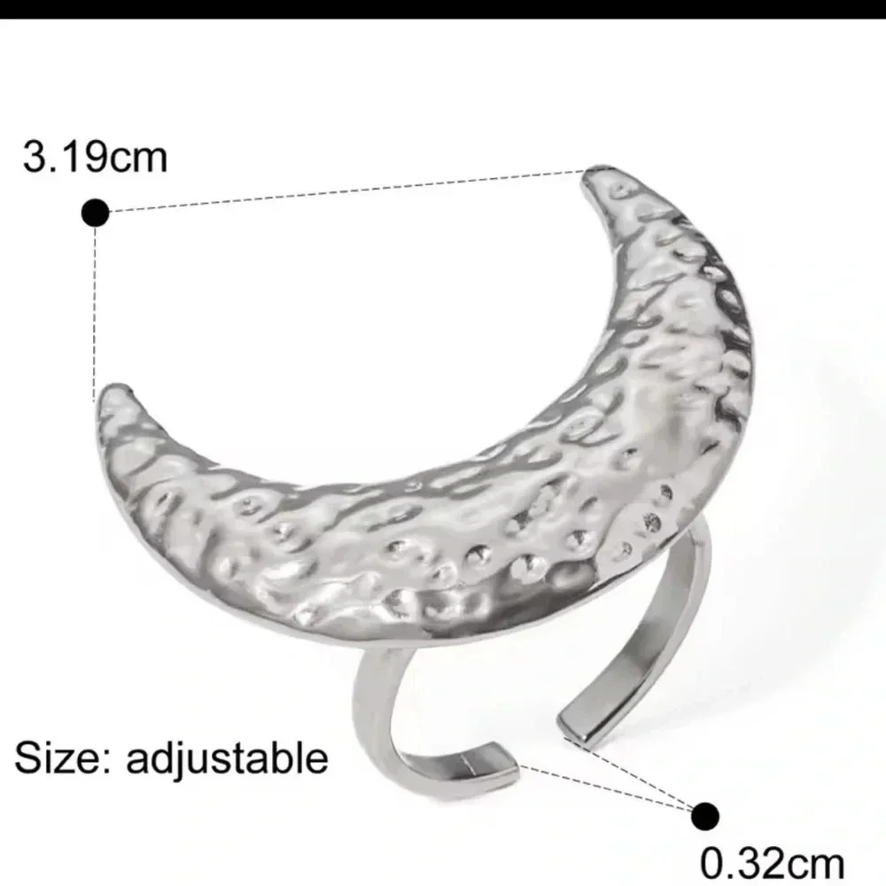 Soleil Moon Stainless Steel Waterproof Ring